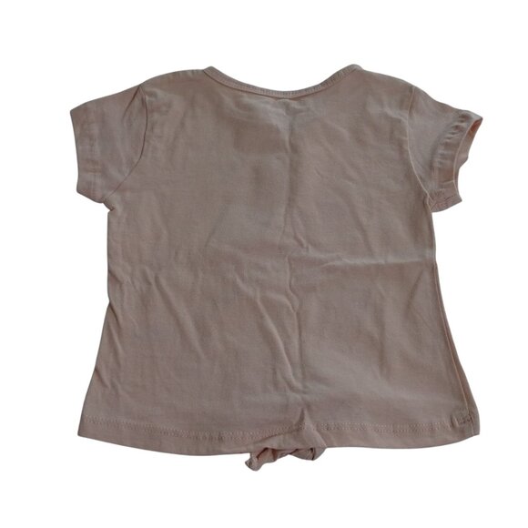 Lot of 2 One Step Up T-Shirts Pink Graphic and Solid Salmon Girls Size 4T - Picture 8 of 8